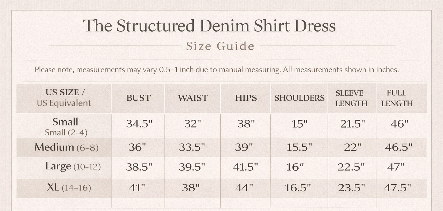 The Structured Denim Shirt Dress