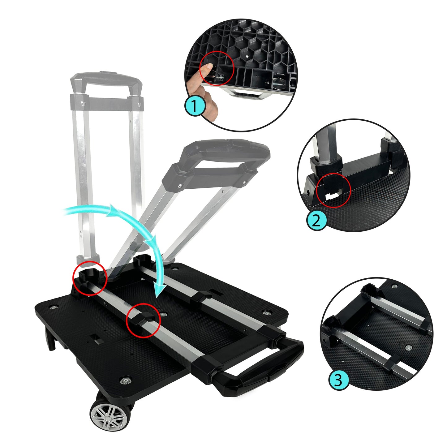 Mr. Peanut's Pet Carrier/Luggage Bag Spinner Luggage Cart