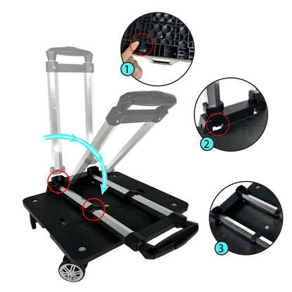 Mr. Peanut's Pet Carrier/Luggage Bag Spinner Luggage Cart