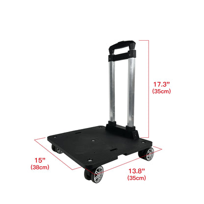 Mr. Peanut's Pet Carrier/Luggage Bag Spinner Luggage Cart
