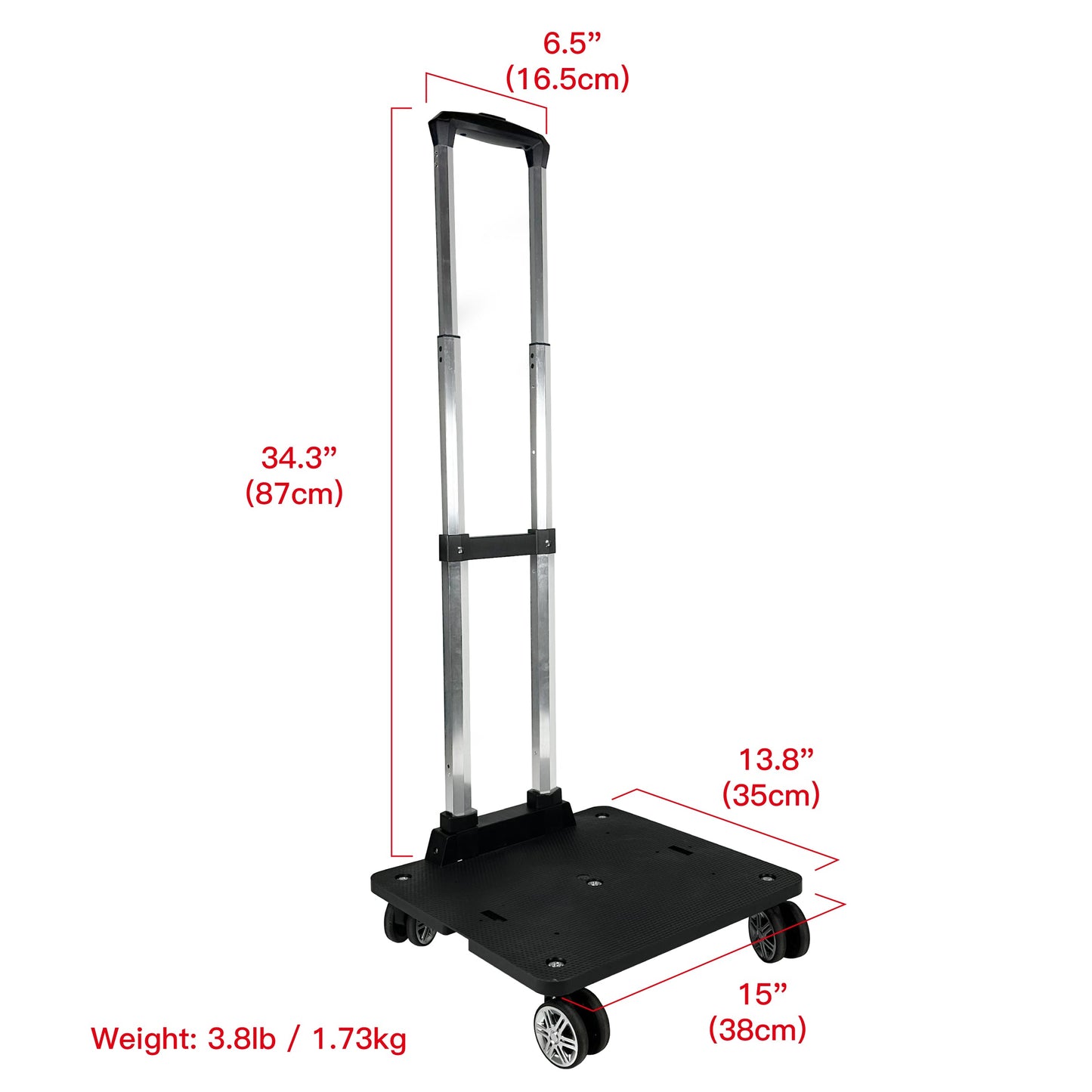 Mr. Peanut's Pet Carrier/Luggage Bag Spinner Luggage Cart