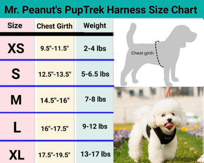 Mr. Peanut's PupTrek Soft Mesh Pet Harness with Matching Leash