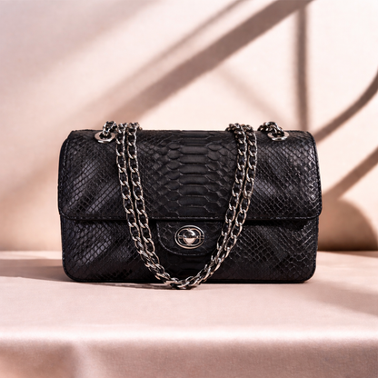 The Snakeskin Chain Crossbody
