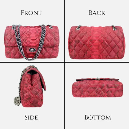 The Snakeskin Chain Crossbody