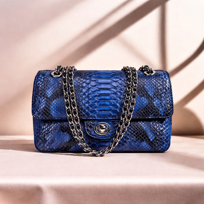 The Snakeskin Chain Crossbody