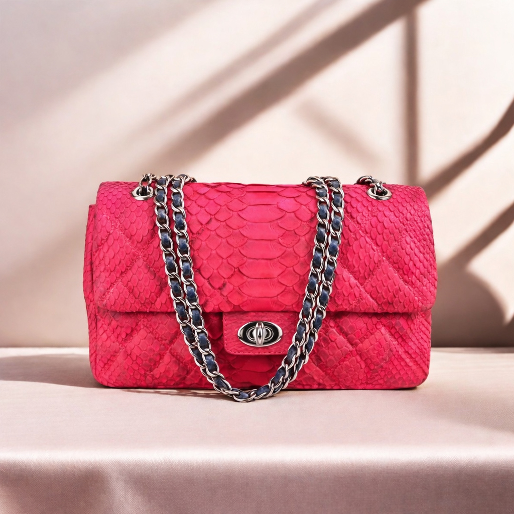 The Snakeskin Chain Crossbody
