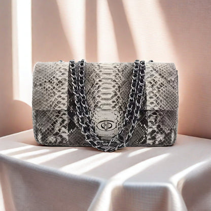 The Snakeskin Chain Crossbody
