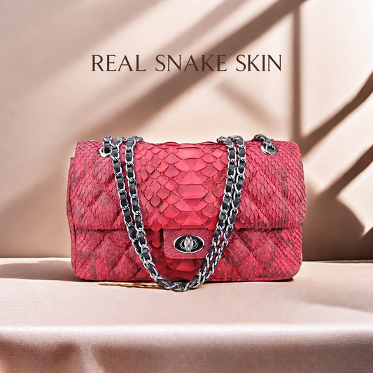 The Snakeskin Chain Crossbody