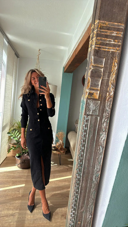 The Structured Denim Shirt Dress