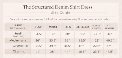 The Structured Denim Shirt Dress