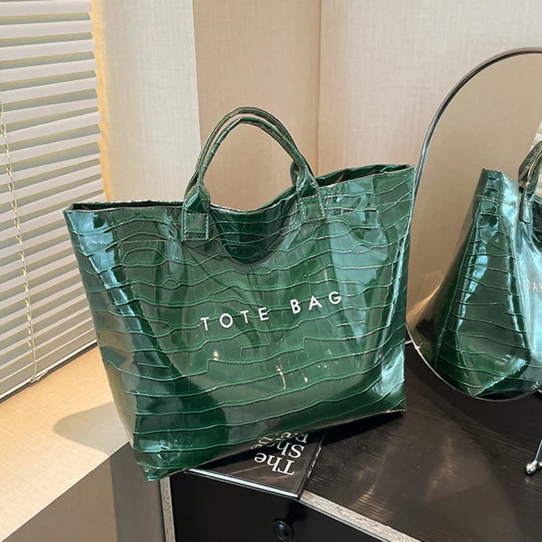 The City Statement Tote in green